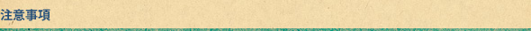 注意事項